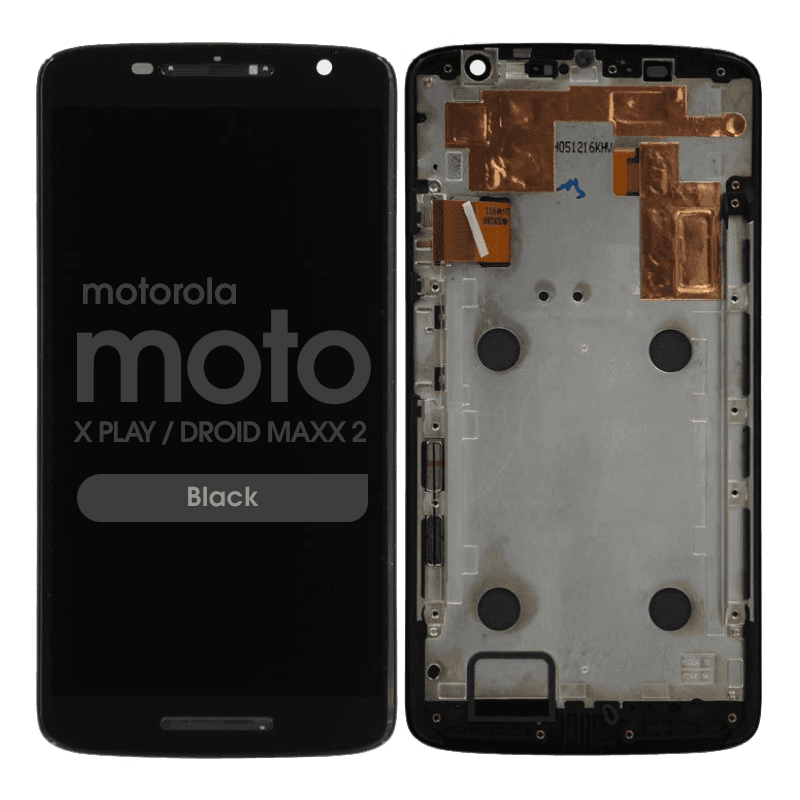 LCD Screen and Digitizer Assembly w/ Frame for Motorola Moto X Play / Droid Maxx 2 (Black)