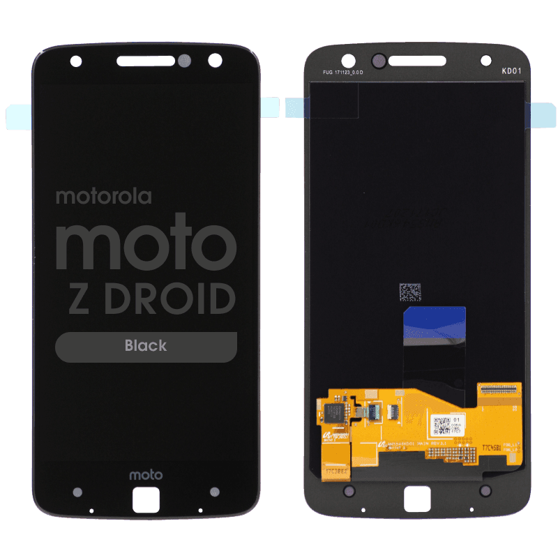 LCD Screen and Digitizer Assembly for Motorola Moto Z Droid (XT1650-01 / 03) (No Frame) (Black)