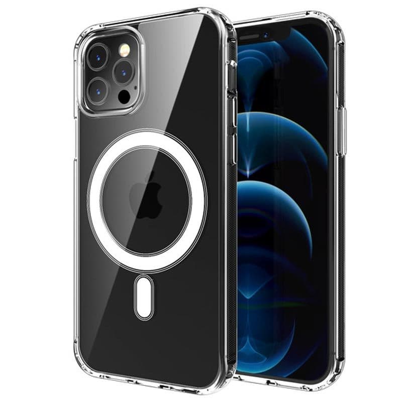 MyBat Pro - Fusion Hybrid Case Plus AttachMe with MagSafe Compatible for iPhone 12 / 12 Pro (Transparent Clear)