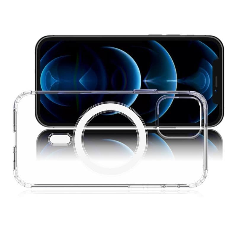 MyBat Pro - Fusion Hybrid Case Plus AttachMe with MagSafe Compatible for iPhone 12 / 12 Pro (Transparent Clear)