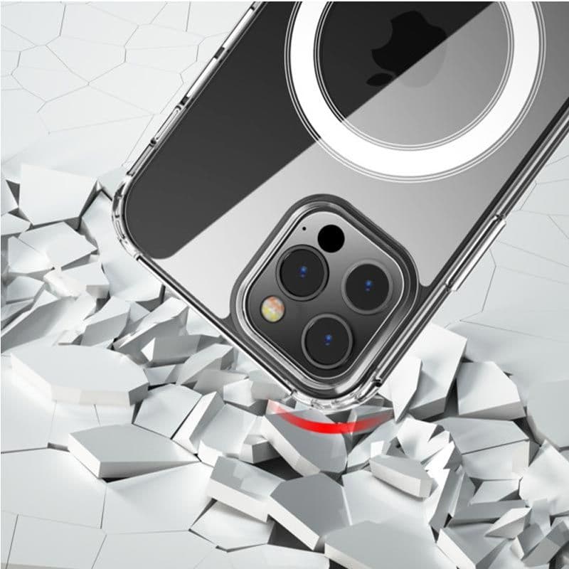 MyBat Pro - Fusion Hybrid Case Plus AttachMe with MagSafe Compatible for iPhone 12 / 12 Pro (Transparent Clear)