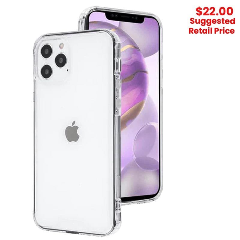 MyBat Pro - Sturdy Gummy Cover for iPhone 12 Pro Max (Highly Transparent Clear / Transparent Clear)