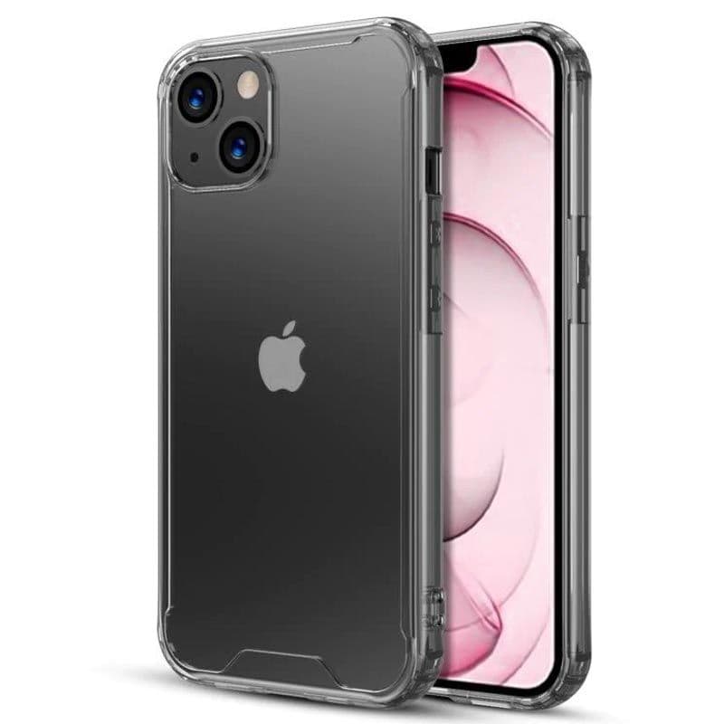 MyBat Pro - Sturdy Gummy Cover for iPhone 13 (Highly Transparent Clear / Transparent Clear)