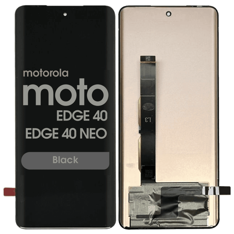 Refurbished - OLED Screen and Digitizer Assembly for Motorola Moto Edge 40 (XT2303-3 / 2023) / Edge 40 Neo (XT2307-1 / 2023) / Edge 2024 (XT2405 / 2024) (Black)