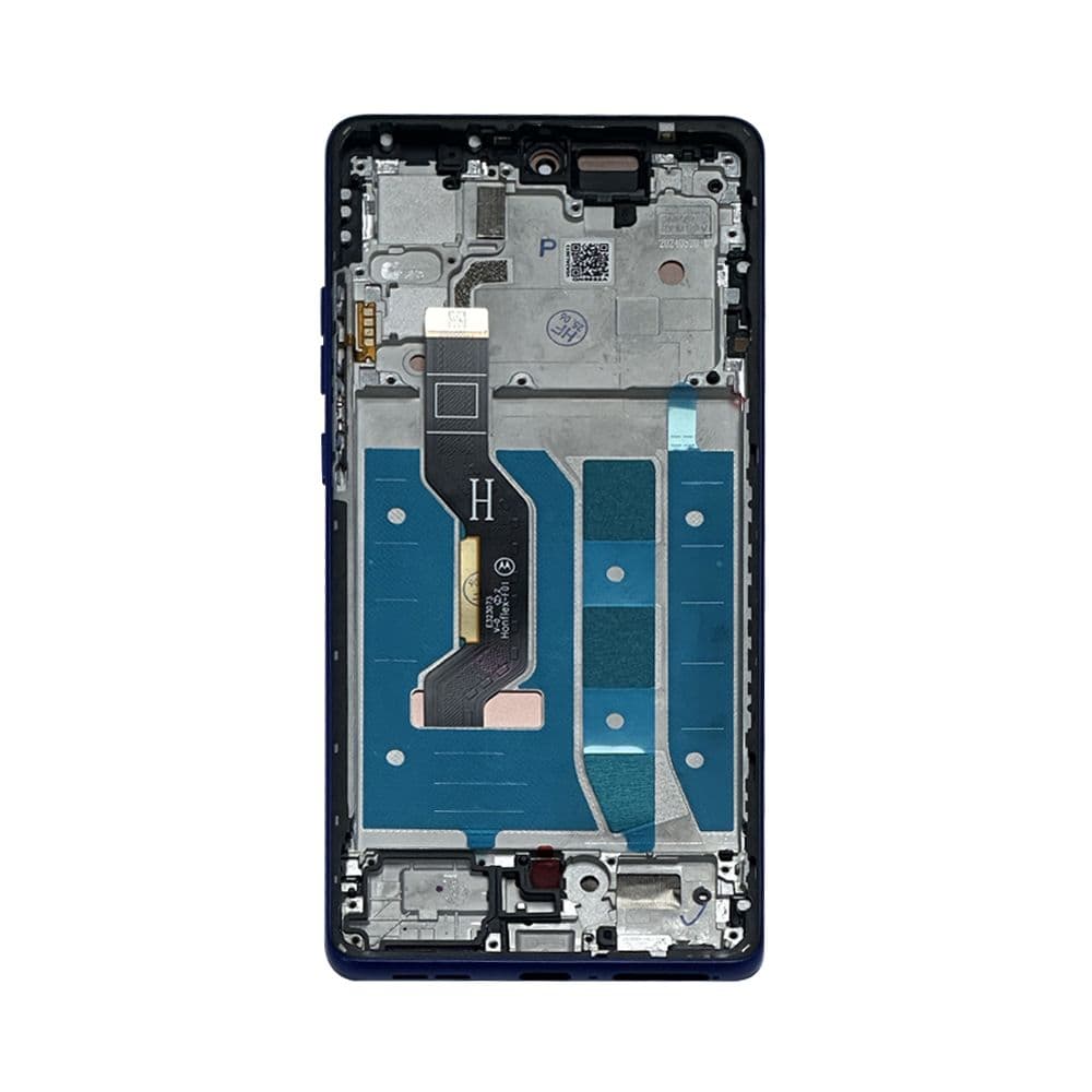 Refurbished- OLED Screen and Digitizer Assembly w/ Frame for Moto G85 (XT2427 / 2024) (Cobalt Blue)