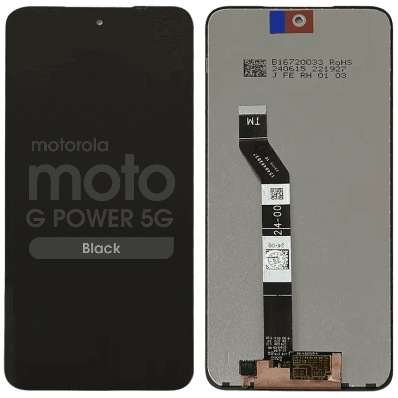Refurbished - LCD Screen and Digitizer Assembly for Motorola Moto G Power 5G (XT2415 / 2024) (No Frame) (Black)