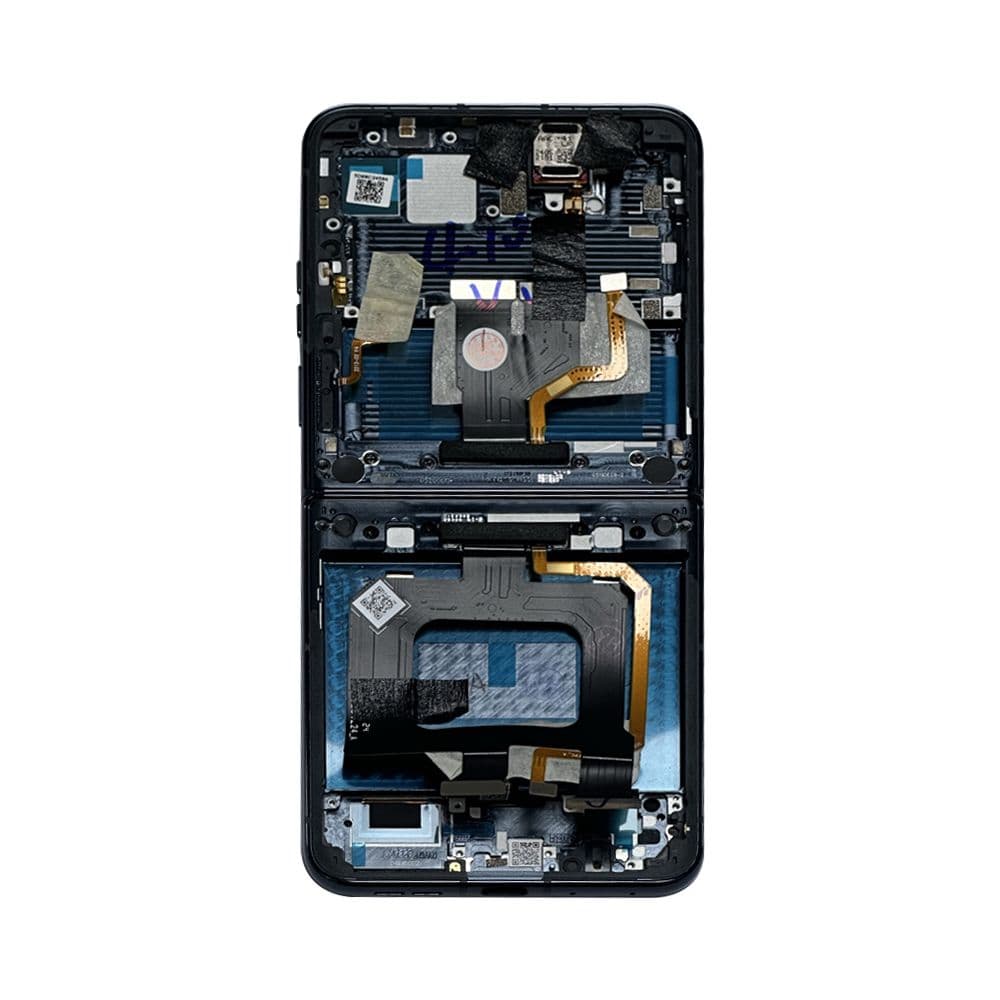 Refurbished - Inner OLED Screen and Digitizer Assembly w/ Frame for Motorola Moto Razr Plus / Razr 50 Ultra (XT2451 / 2024) (Midnight Blue)