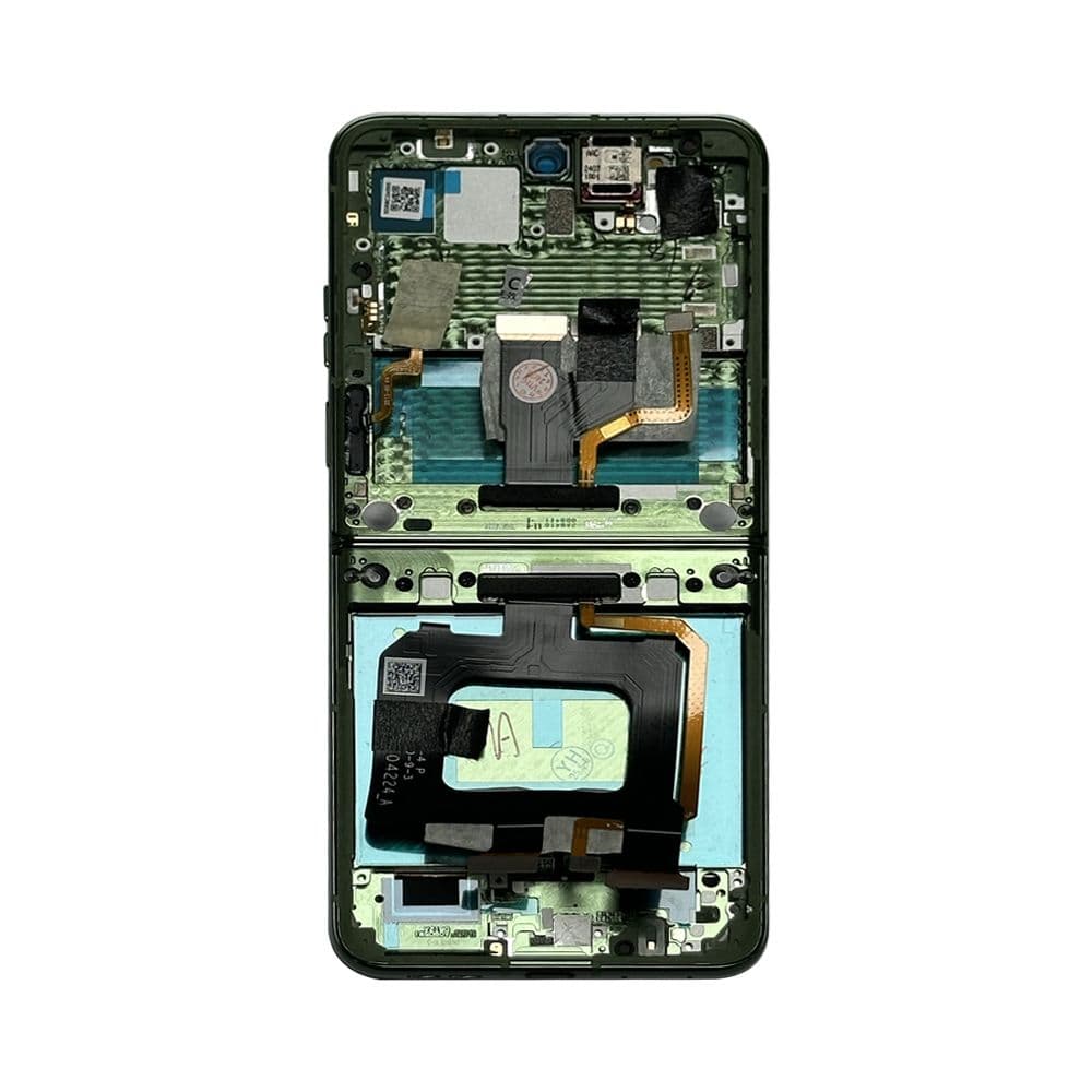 Refurbished - Inner OLED Screen and Digitizer Assembly w/ Frame for Motorola Moto Razr Plus / Razr 50 Ultra (XT2451 / 2024) (Spring Green)
