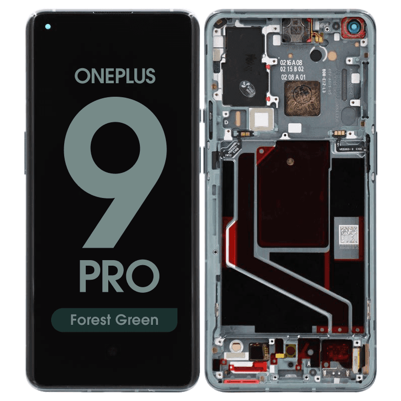Refurbished - OLED Screen and Digitizer Assembly w/ Frame for OnePlus 9 Pro (Forest Green)
