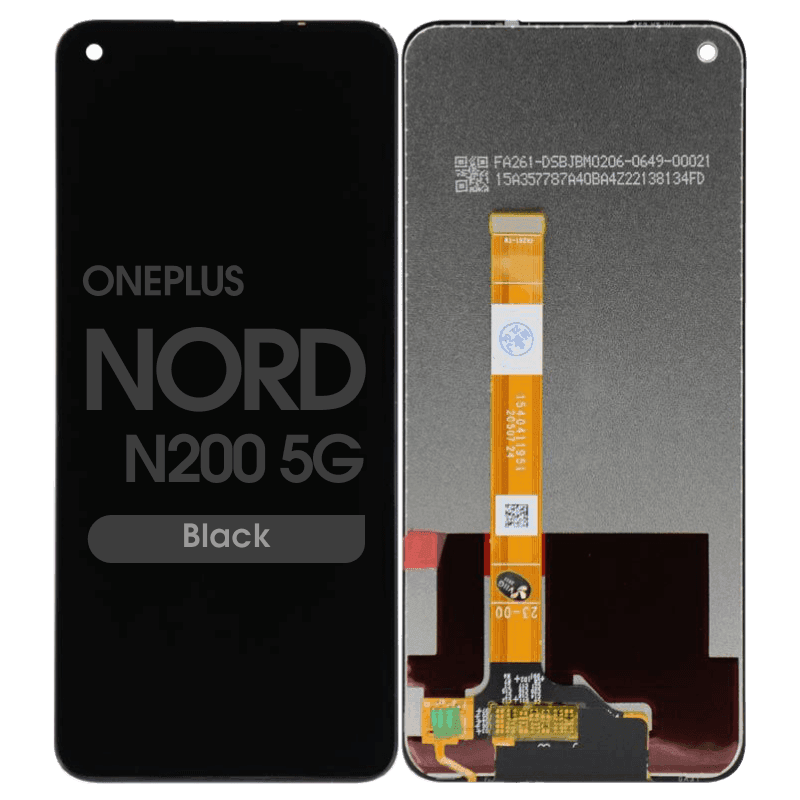 Refurbished - LCD Screen and Digitizer Assembly for OnePlus Nord N200 5G (No Frame) (Black)