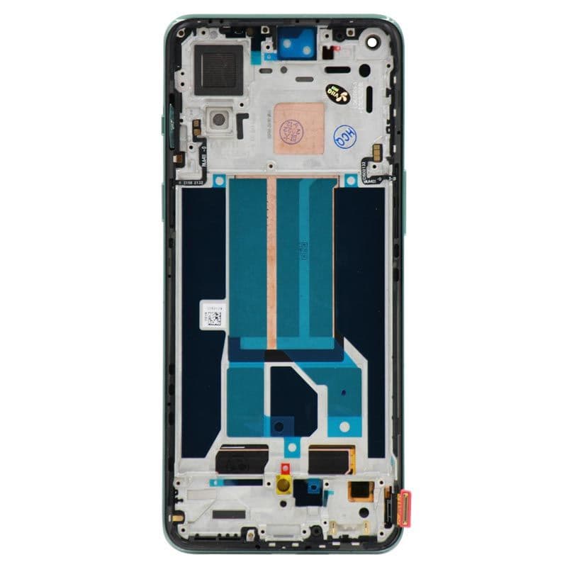Refurbished - OLED Screen and Digitizer Assembly w/ Frame for OnePlus Nord 2 5G / Nord CE 5G (Green Wood)