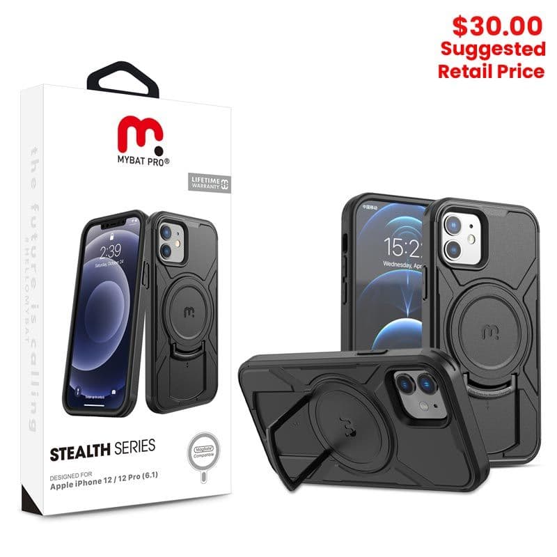 MyBat Pro - Stealth Series Case for iPhone 12 Pro / 12 (Black)