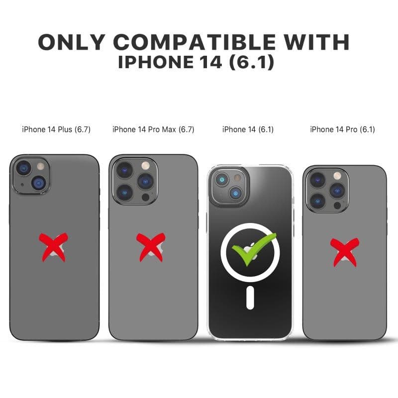 MyBat Pro - Mood Series MagSafe Case for iPhone 16e / 14 / 13 (Transparent Clear)