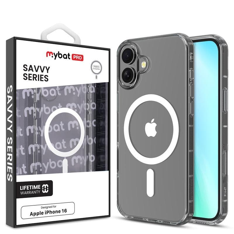 MyBat Pro - Savvy Series MagSafe Case for iPhone 16 (Clear)