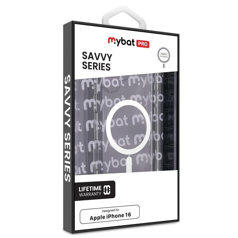 MyBat Pro - Savvy Series MagSafe Case for iPhone 16 (Clear)