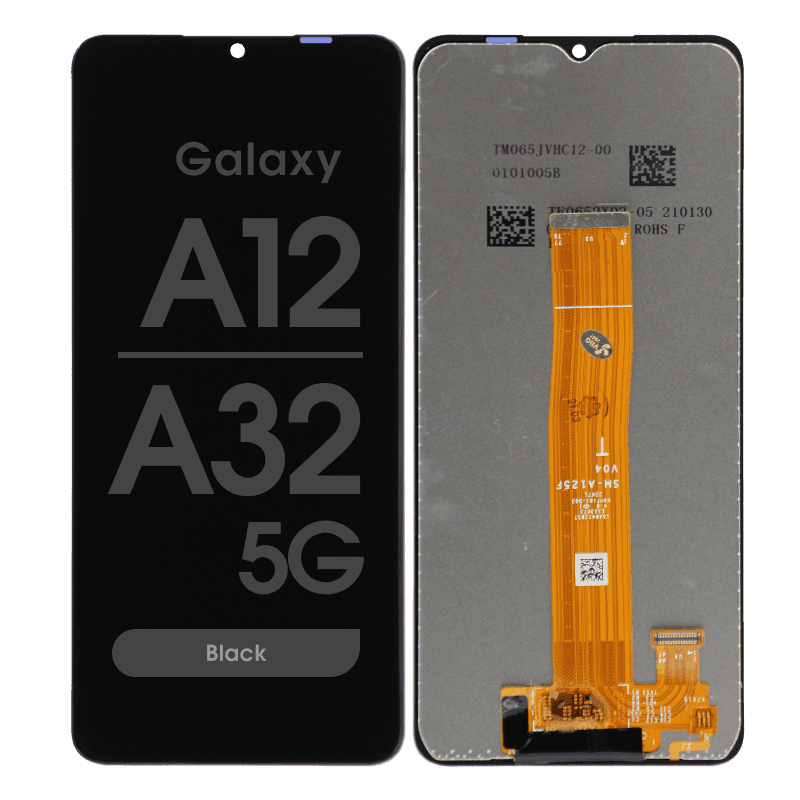 Refurbished - LCD Screen and Digitizer Assembly for Samsung Galaxy A12 (A125) (No Frame) (Black)