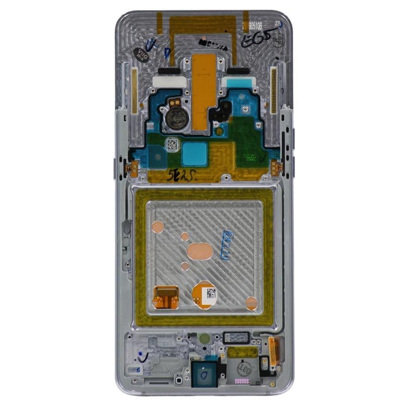 LCD Screen and Digitizer Assembly w/ Frame for Samsung Galaxy A80 (A805) (Ghost White)