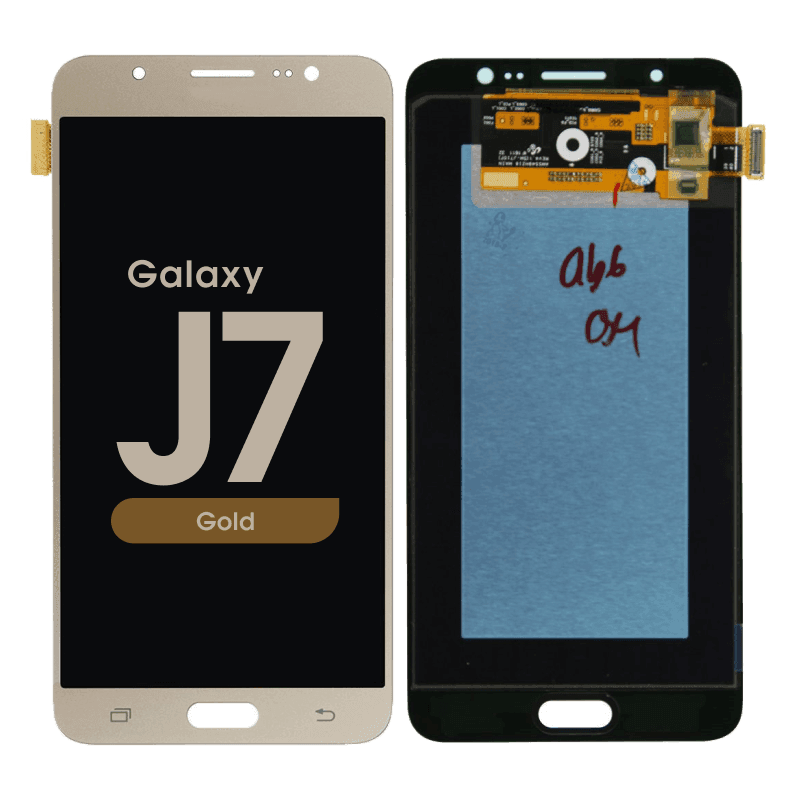 LCD Screen and Digitizer Assembly for Samsung Galaxy J7 (J710) (No Frame) (Gold)