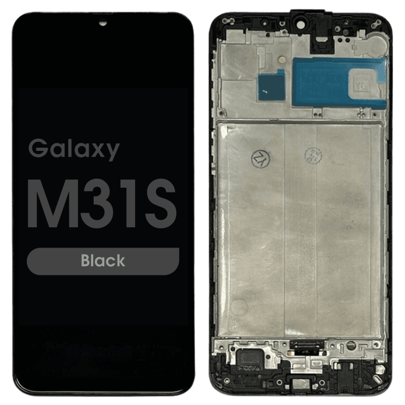 Refurbished - OLED Assembly w/ Frame for Samsung Galaxy M31S (M317 / 2020) (Black)