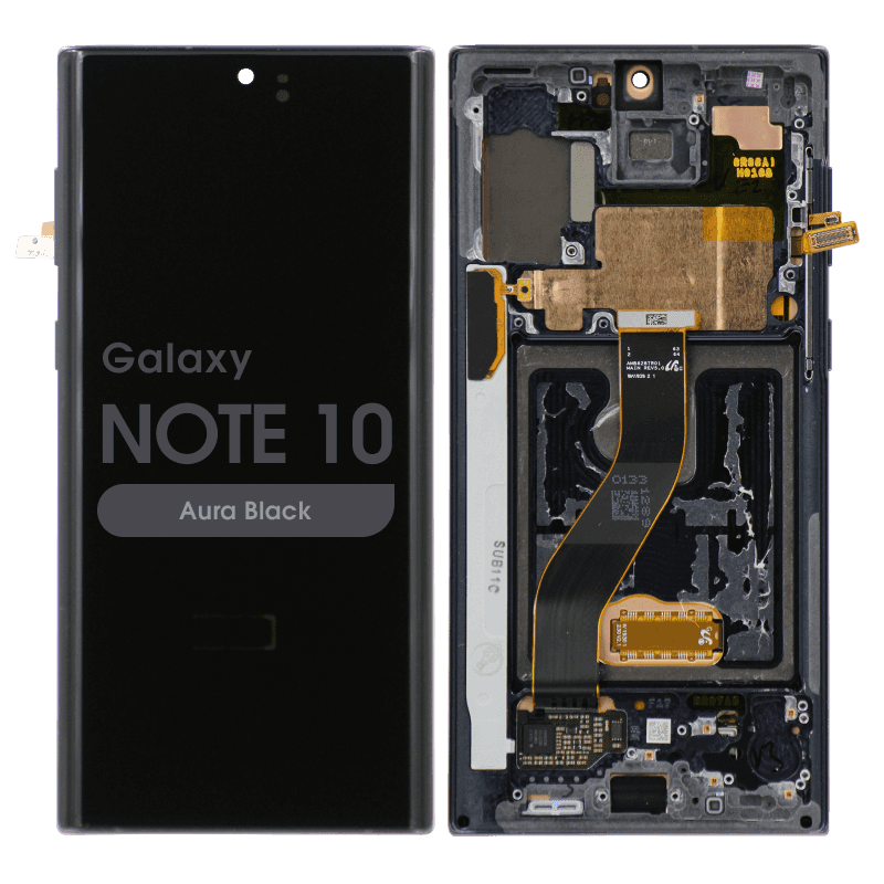 Refurbished - OLED Screen and Digitizer Assembly w/ Frame for Samsung Galaxy Note 10 (N970) (Aura Black)