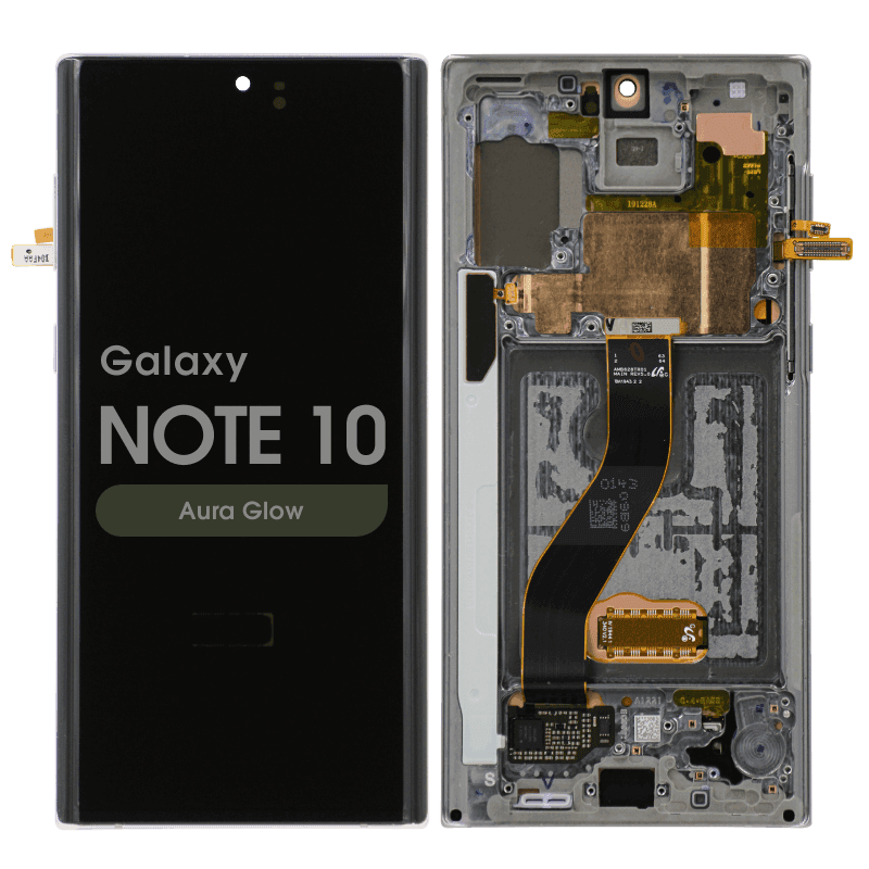 Refurbished - OLED Screen and Digitizer Assembly w/ Frame for Samsung Galaxy Note 10 (N970) (Aura Glow)