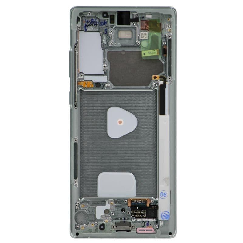 Service Pack - OLED Screen and Digitizer Assembly w/ Frame for Samsung Note 20 (N980) (Mystic Green)