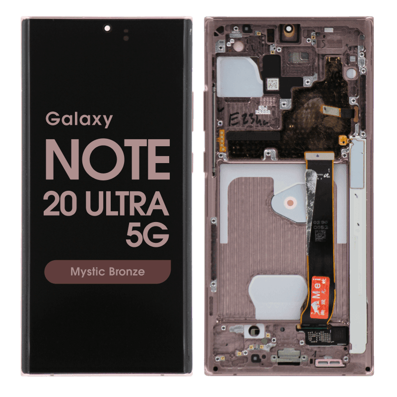 Refurbished - OLED Screen and Digitizer Assembly w/ Frame for Samsung Galaxy Note 20 Ultra 5G (N985 / N986) (Mystic Bronze)