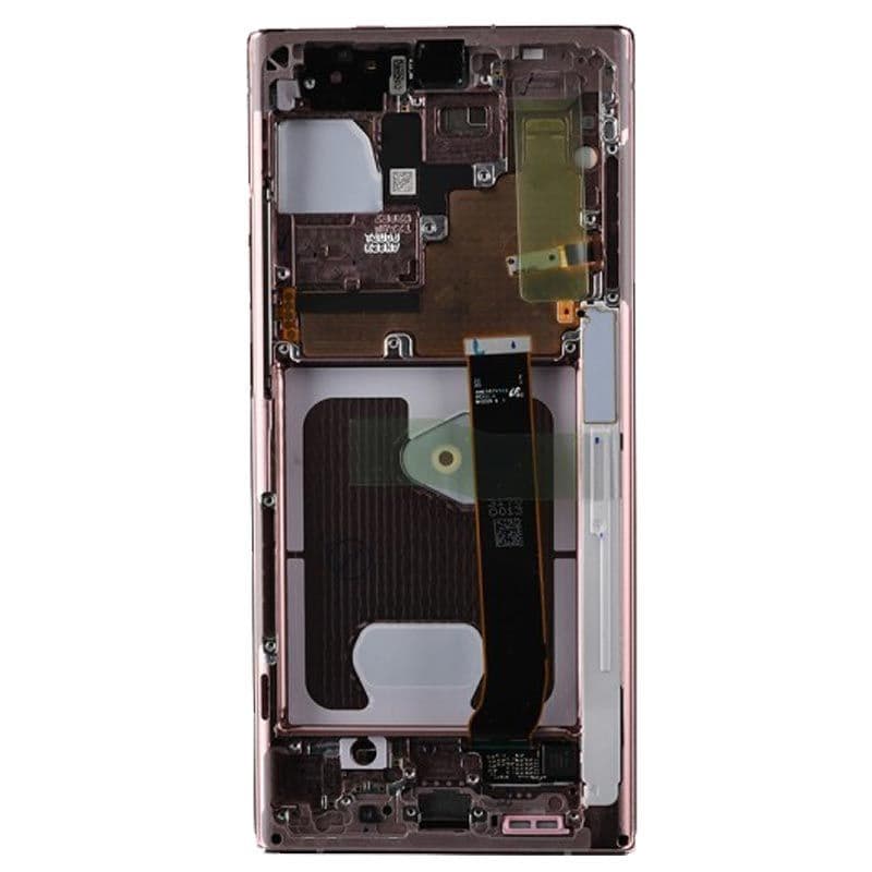 Service Pack - OLED Screen and Digitizer Assembly w/ Frame for Samsung Note 20 Ultra (N985 / N986) (All Carriers except Verizon 5G UW) (Mystic Bronze)