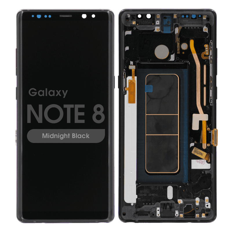 Refurbished - OLED Screen and Digitizer Assembly w/ Frame for Samsung Galaxy Note 8 (N950) (Midnight Black)