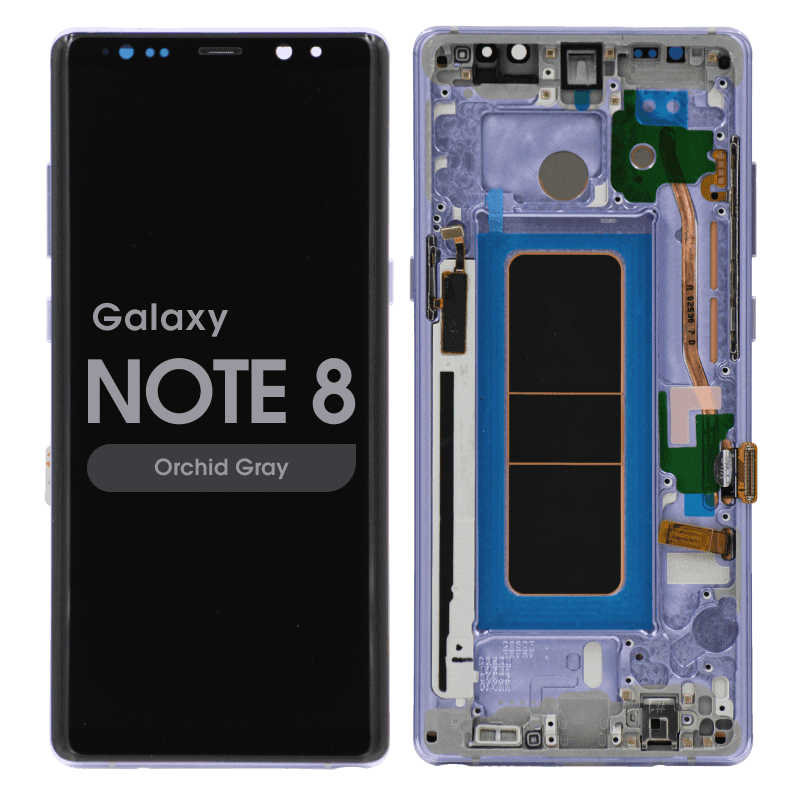 Refurbished - OLED Screen and Digitizer Assembly w/ Frame for Samsung Galaxy Note 8 (N950) (Orchid Gray)