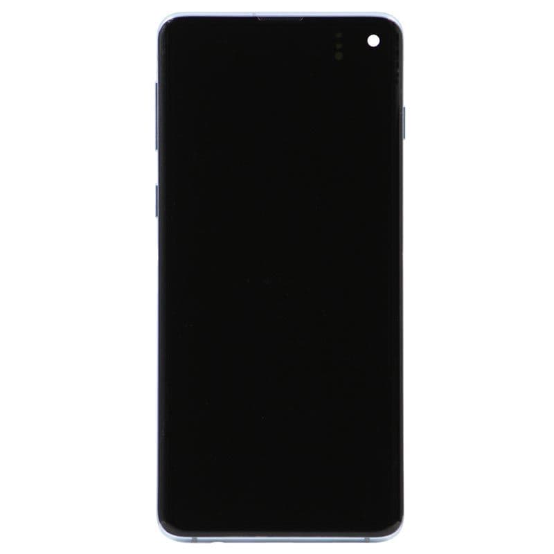 Refurbished - OLED Screen and Digitizer Assembly w/ Frame for Samsung Galaxy S10 (G973) (Prism Blue)