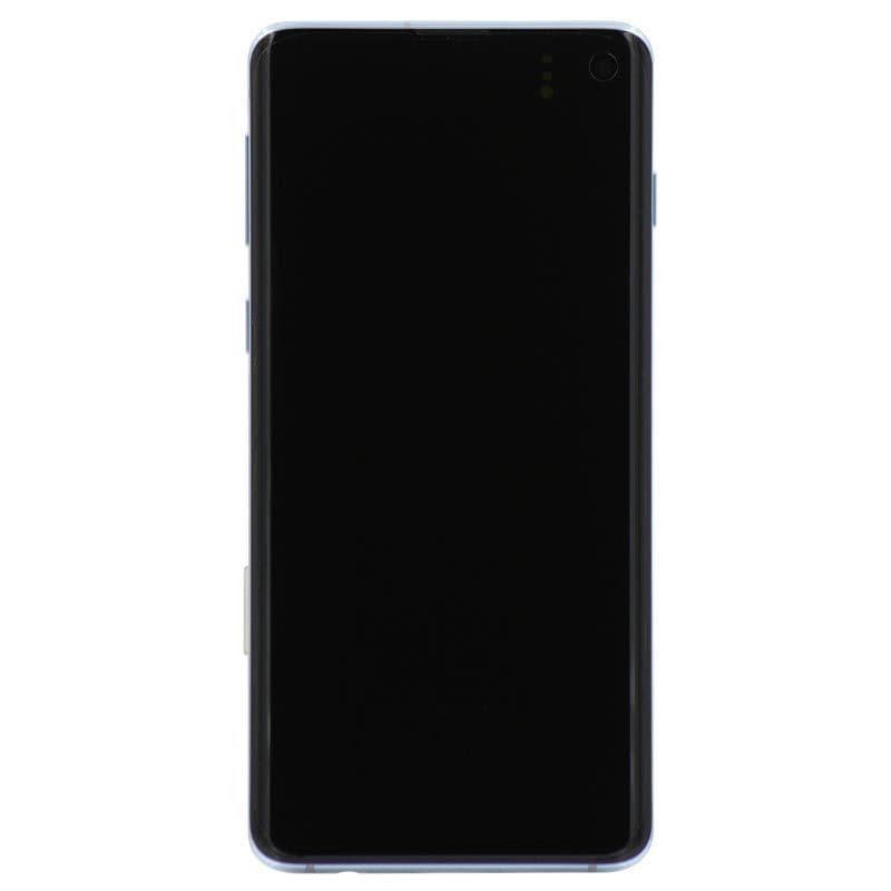 Service Pack - OLED Screen and Digitizer Assembly w/ Frame for Samsung Galaxy S10 (G973) (Prism Blue)