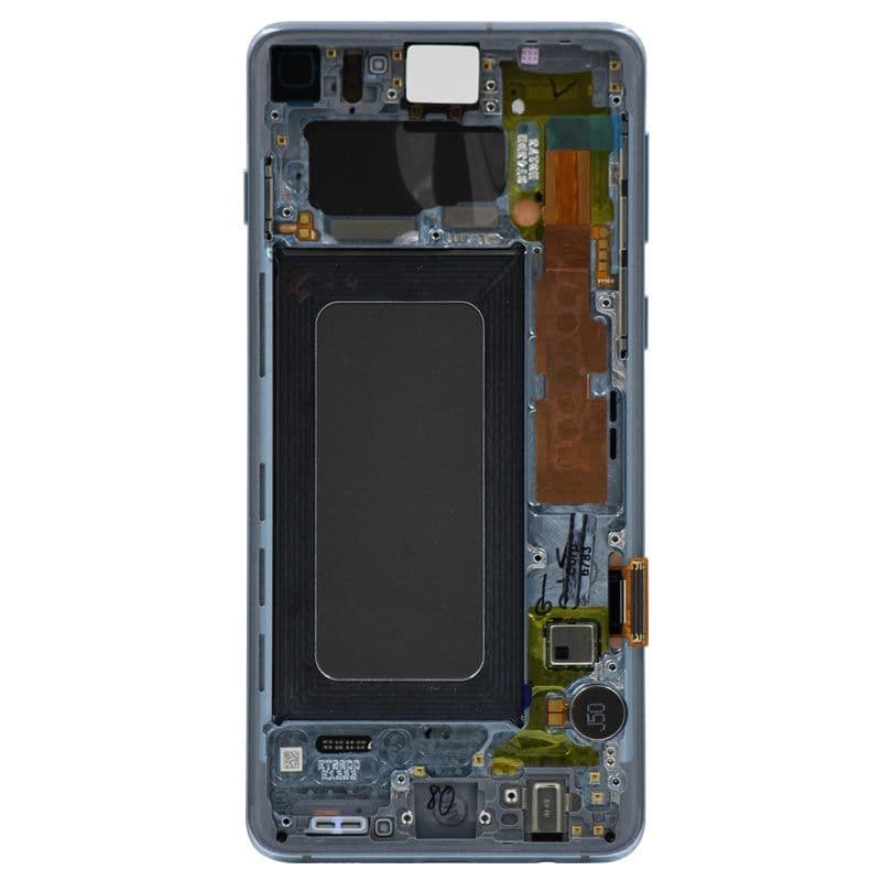 Service Pack - OLED Screen and Digitizer Assembly w/ Frame for Samsung Galaxy S10 (G973) (Prism Blue)