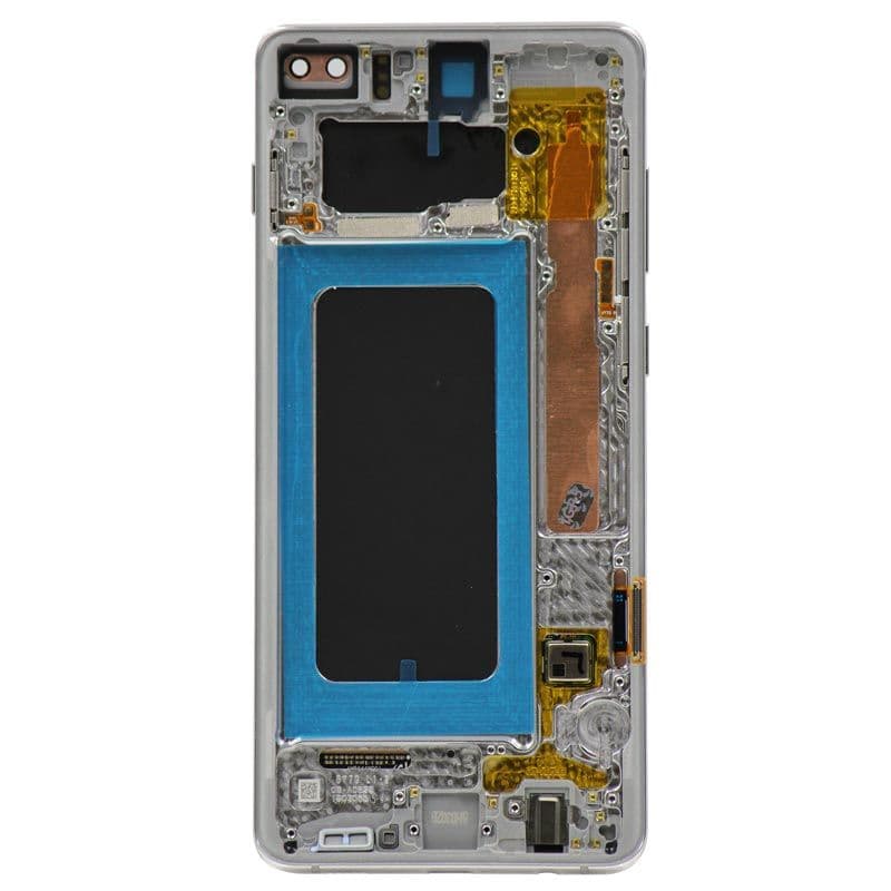 Refurbished - OLED Screen and Digitizer Assembly w/ Frame for Samsung Galaxy S10 Plus (G975) (Ceramic White)