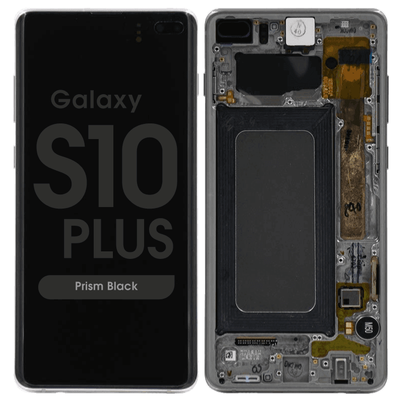 Service Pack - OLED Screen and Digitizer Assembly w/ Frame for Samsung Galaxy S10 Plus (G975) (Prism Black)