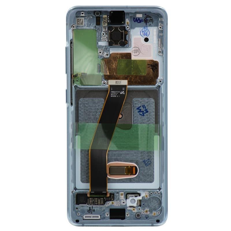 Refurbished - OLED Screen and Digitizer Assembly w/ Frame for Samsung Galaxy S20 (All Carriers except Verizon 5G UW) (G980) (Cloud Blue)