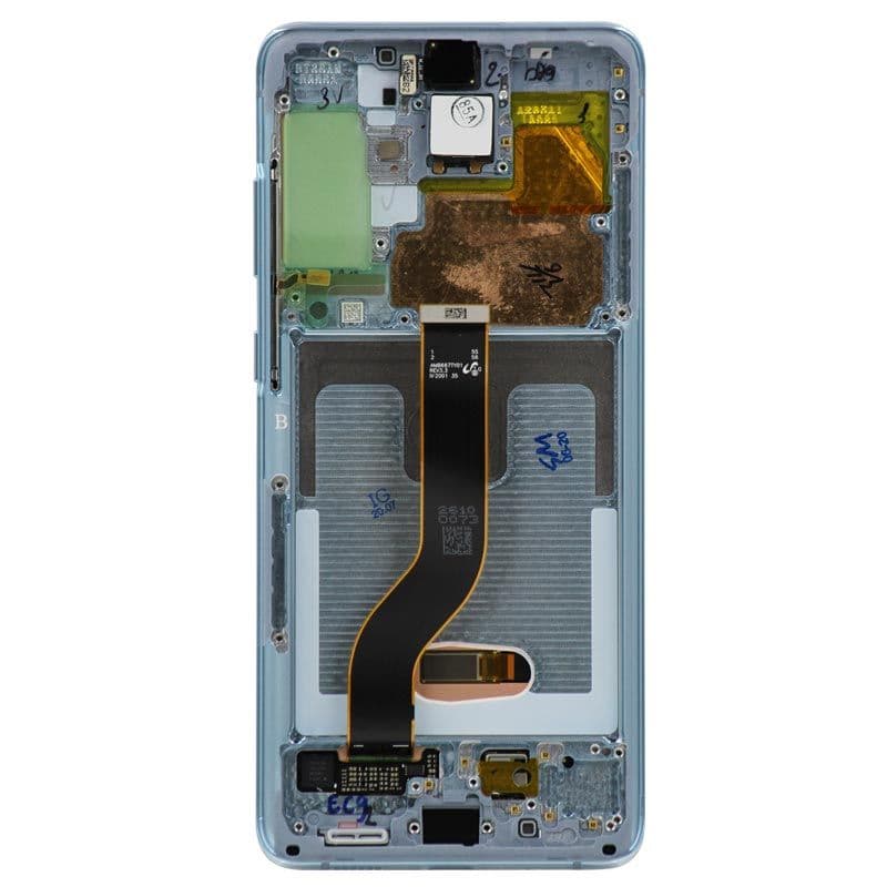 Refurbished - OLED Screen and Digitizer Assembly w/ Frame for Samsung Galaxy S20 Plus (G985) (Cloud Blue)