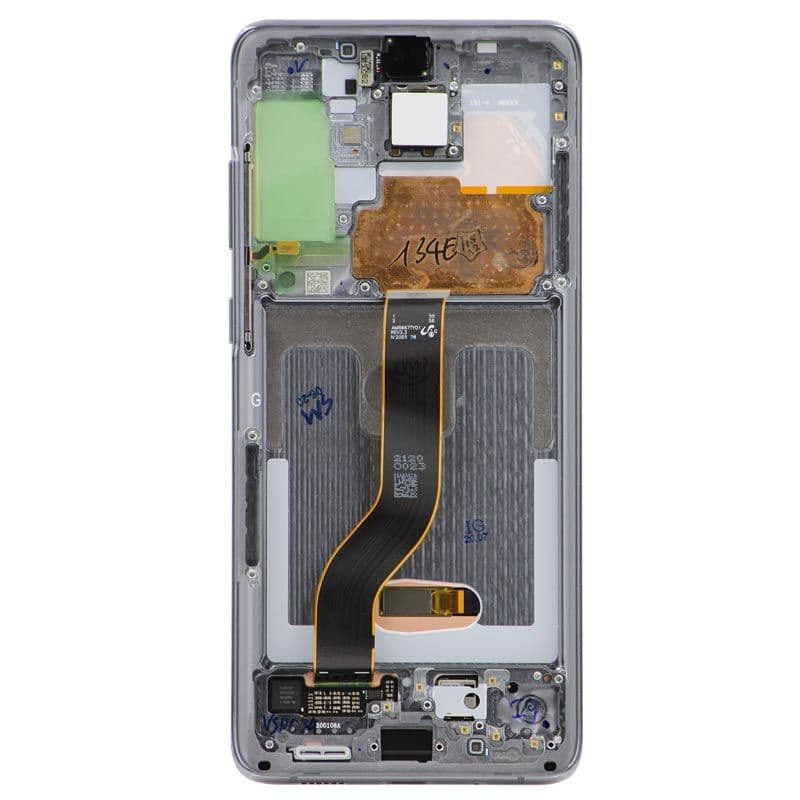 Refurbished - OLED Screen and Digitizer Assembly w/ Frame for Samsung Galaxy S20 Plus (G985) (Cosmic Gray)
