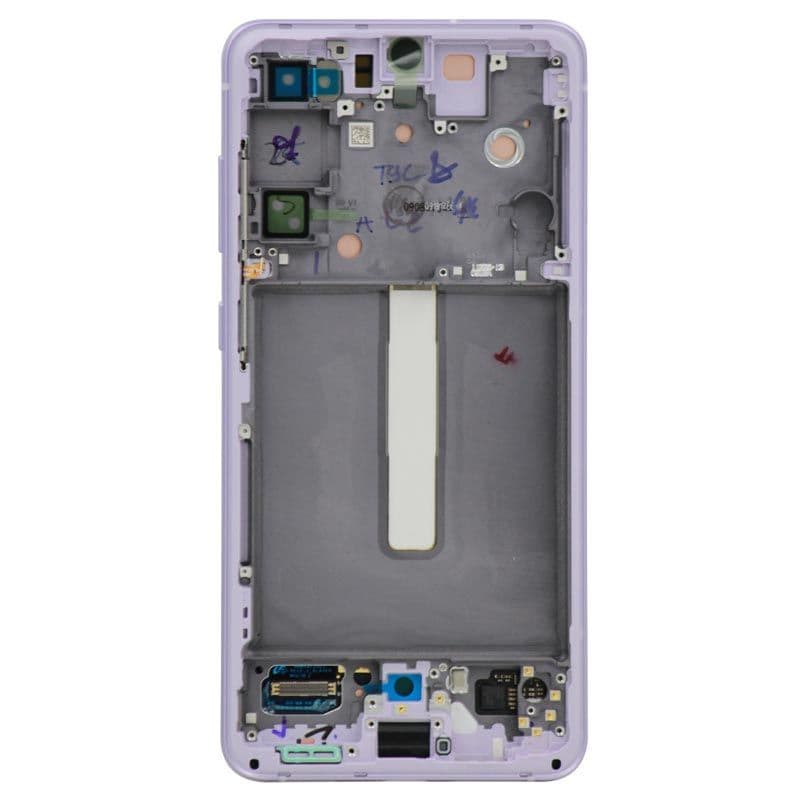Service Pack - OLED Screen and Digitizer Assembly w/ Frame for Samsung Galaxy S21 FE 5G (G990B) (International Version) (Lavender)