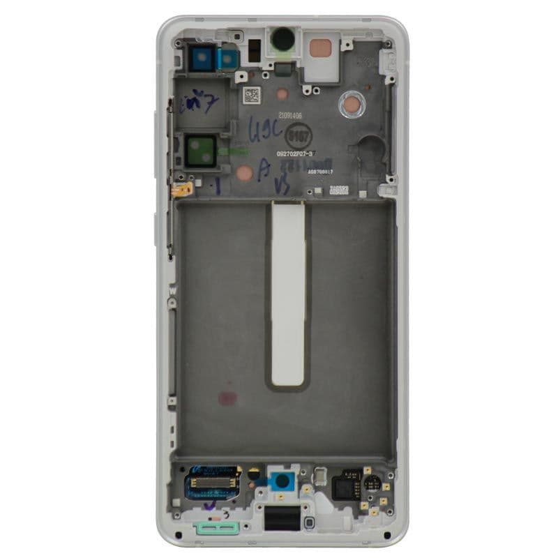 Service Pack - OLED Screen and Digitizer Assembly w/ Frame for Samsung Galaxy S21 FE 5G (G990) (White)
