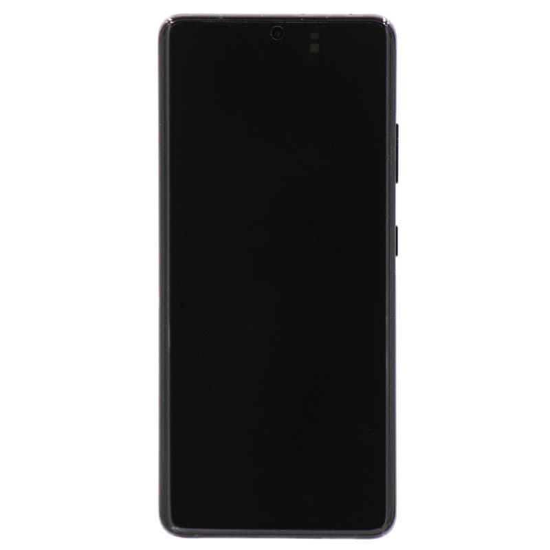 Aftermarket - Soft OLED Screen and Digitizer Assembly w/ Frame for Samsung Galaxy S21 Ultra 5G (Must Transfer Antenna for Verizon) (G998) (Black)
