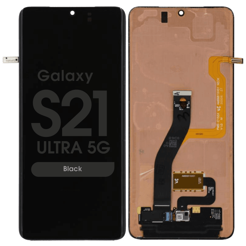 Refurbished - OLED Screen and Digitizer Assembly for Samsung Galaxy S21 Ultra 5G (G998) (Black)