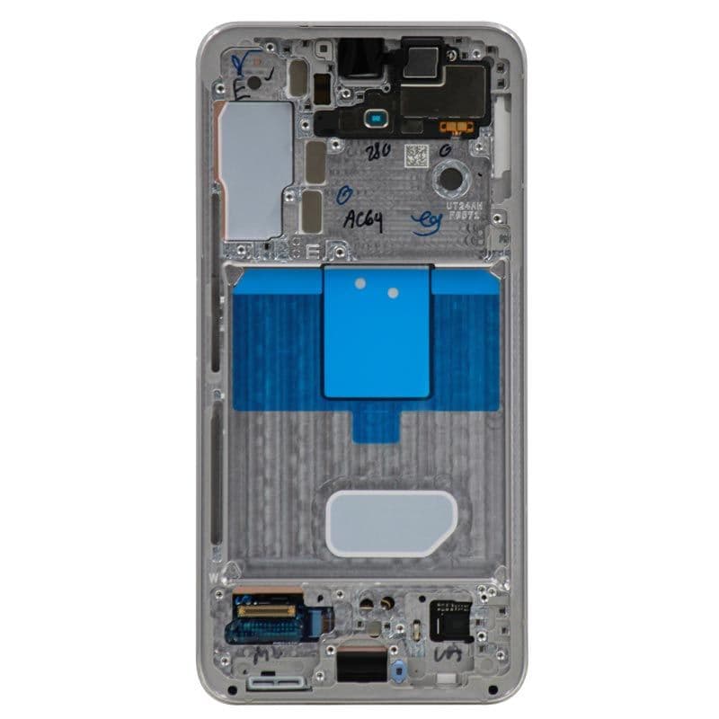 OEM Pull - OLED Screen and Digitizer Assembly w/ Frame for Samsung Galaxy S22 5G (S901) (Grade C) (White)