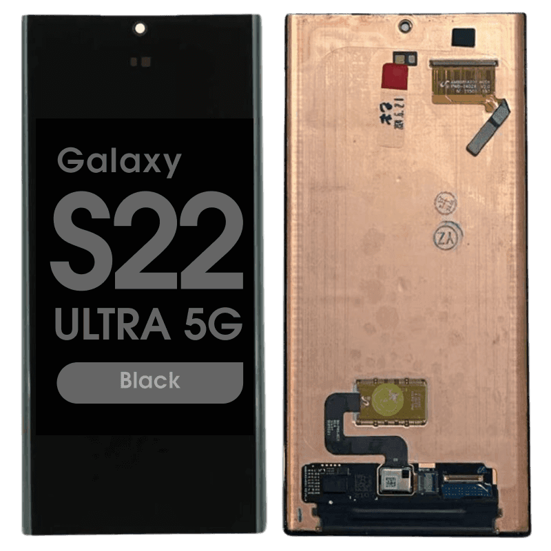 Refurbished - OLED Screen and Digitizer Assembly for Samsung Galaxy S22 Ultra 5G (S908) (No Frame) (Black)