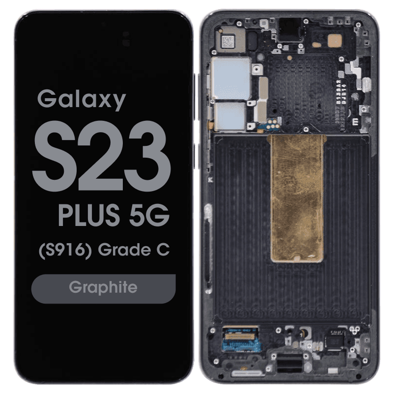 OEM Pull - OLED Screen and Digitizer Assembly w/ Frame for Samsung Galaxy S23 Plus 5G (S916) (Grade C) (Graphite)