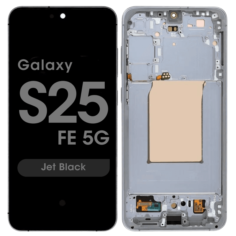 Refurbished - OLED Screen and Digitizer Assembly w/ Frame for Samsung Galaxy S25 FE 5G (S731) (US / International Version) (Jet Black)