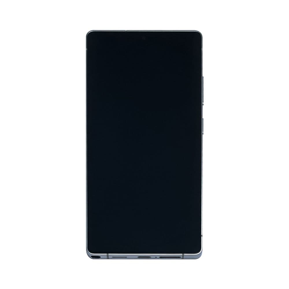 Aftermarket - Soft OLED Screen and Digitizer Assembly w/ Frame for Samsung Galaxy S25 Ultra (S938) (US / International Version) (Titanium White Silver / Titanium Silver Blue)