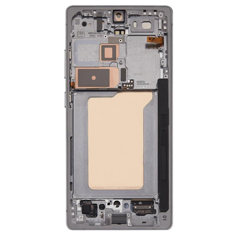 Service Pack - OLED Screen and Digitizer Assembly w/ Frame for Samsung Galaxy S25 Ultra 5G (S938) (Titanium White Silver)