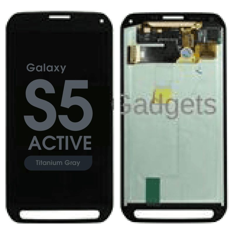 Refurbished - OLED Screen and Digitizer Assembly for Samsung Galaxy S5 Active (G870) (No Frame) (Titanium Gray)