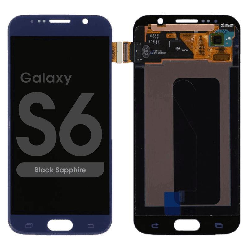 Refurbished - OLED Screen and Digitizer Assembly for Samsung Galaxy S6 (G920) (No Frame) (Black Sapphire)